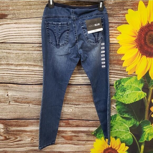 "Indigo Blue " Maternity Jeggings Size : PXS Blue NWT - Picture 2 of 8
